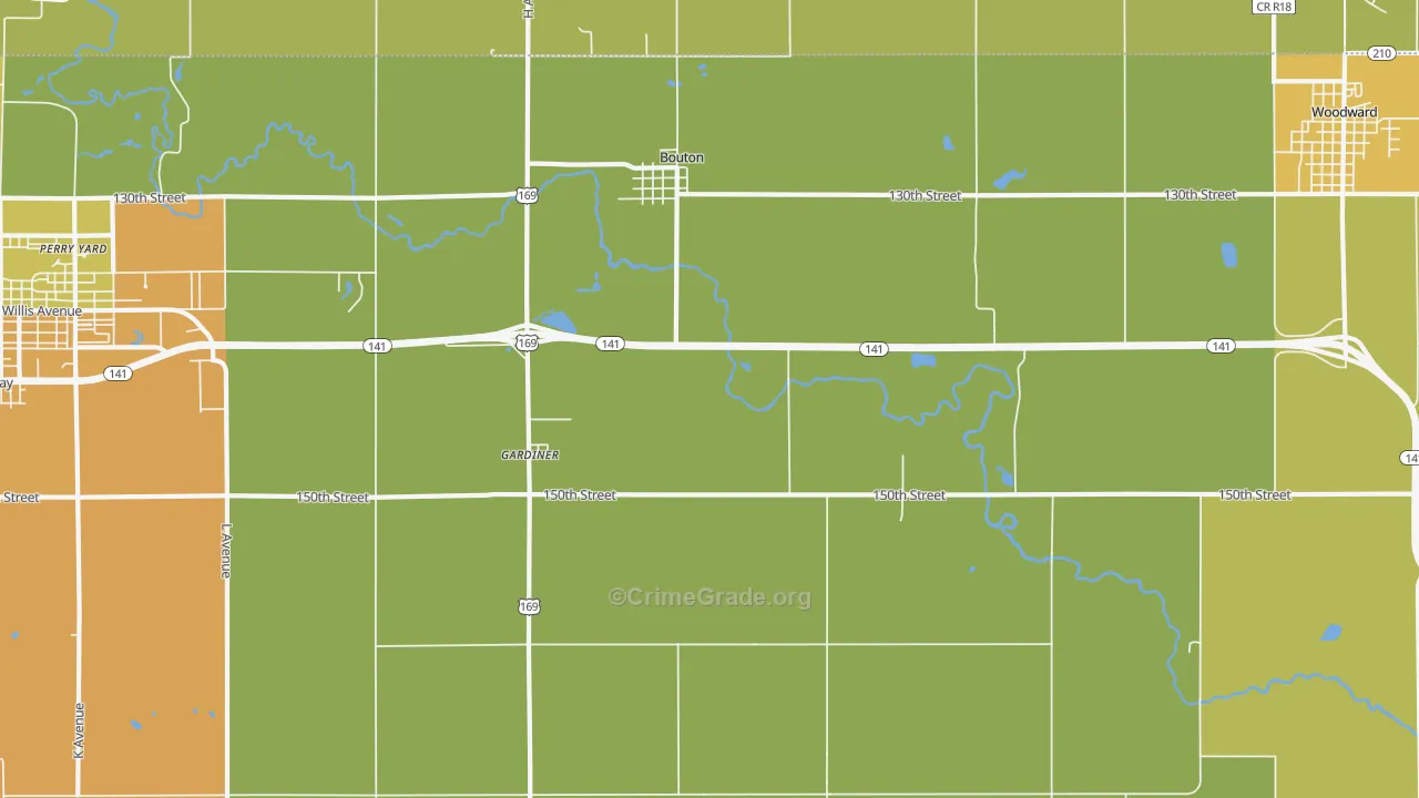 50039, IA Map of Vehicle Theft Rates