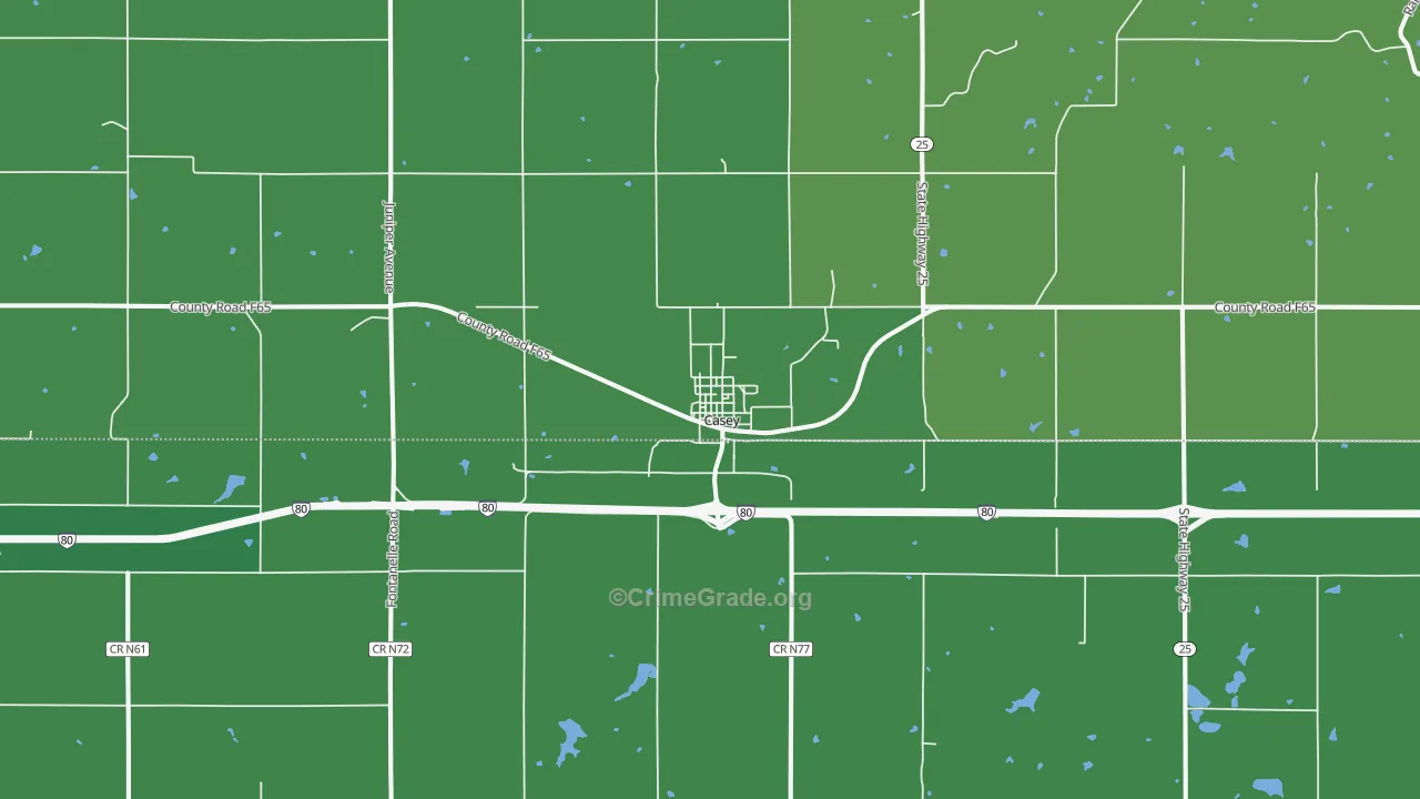 50048, IA Map of Vehicle Theft Rates