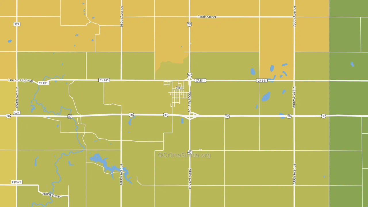 50056, IA Map of Vehicle Theft Rates