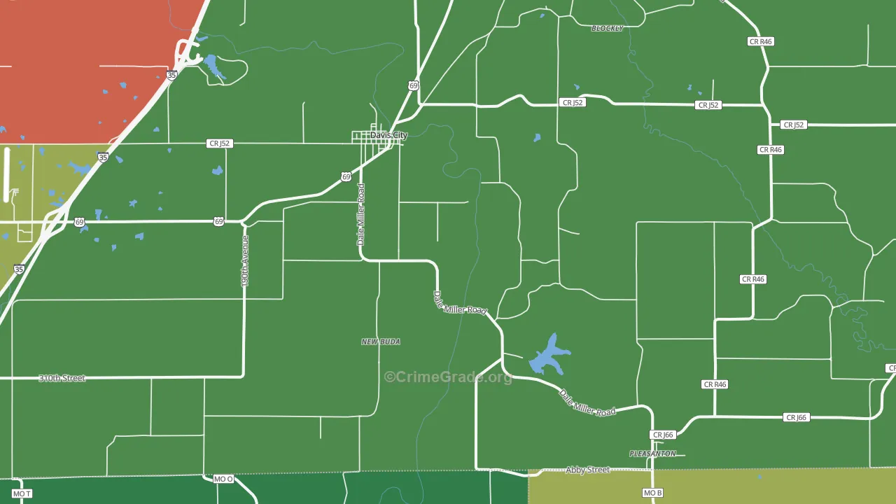 50065, IA Map of Vehicle Theft Rates