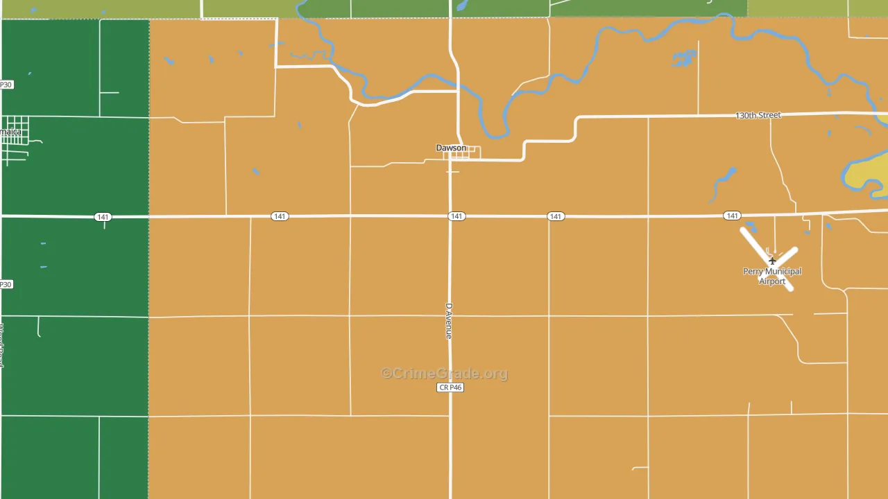 50066, IA Map of Vehicle Theft Rates