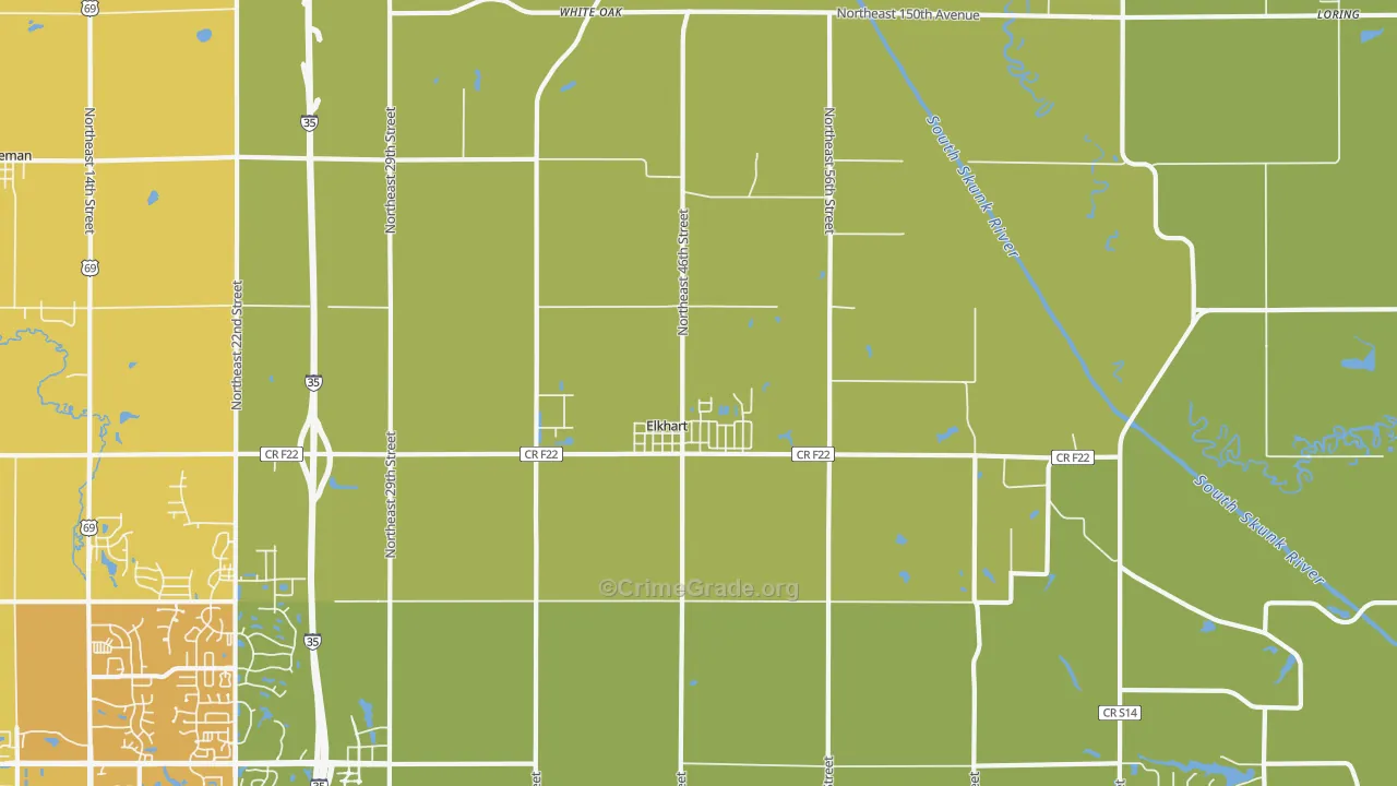 50073, IA Map of Vehicle Theft Rates