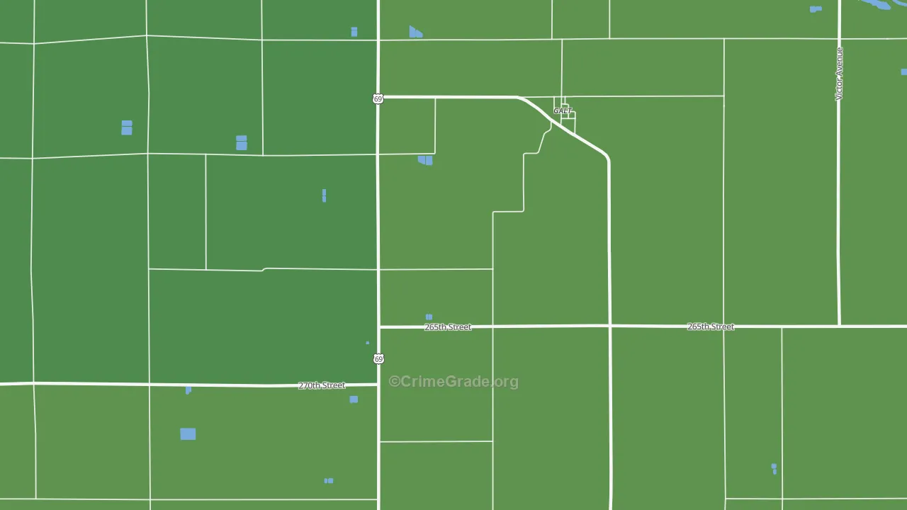 50101, IA Map of Vehicle Theft Rates