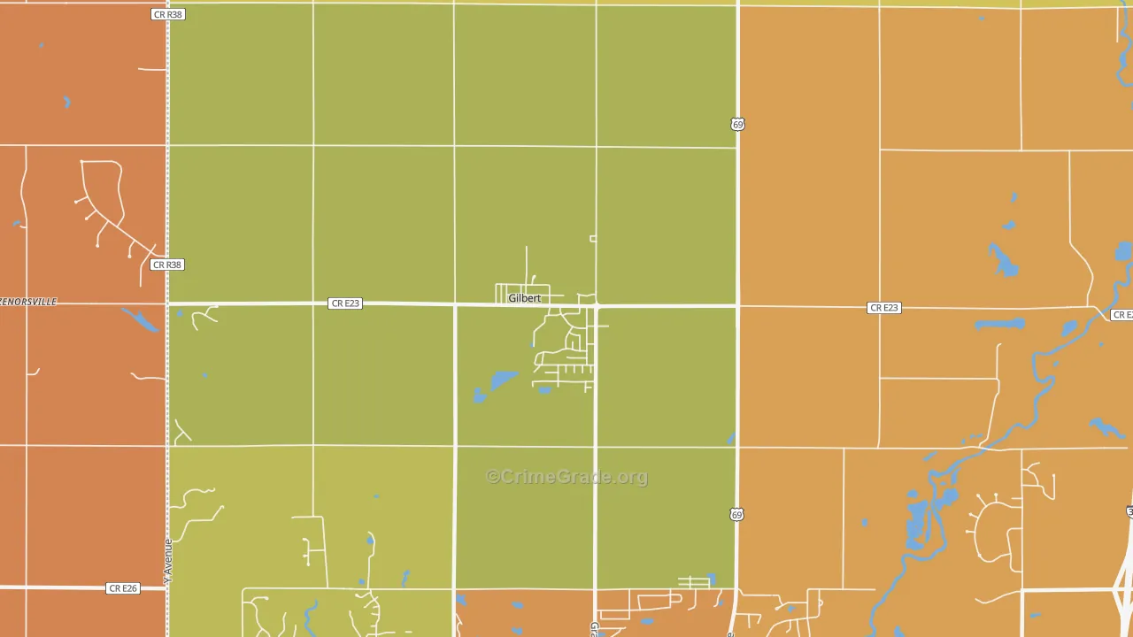 50105, IA Map of Vehicle Theft Rates