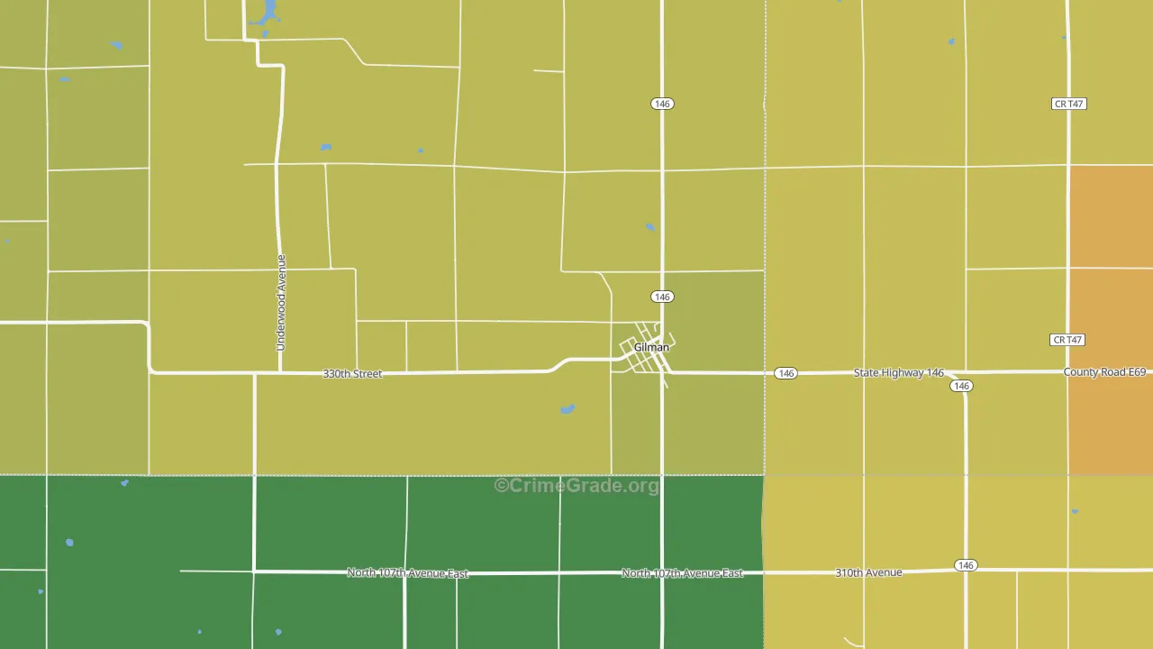 50106, IA Map of Vehicle Theft Rates