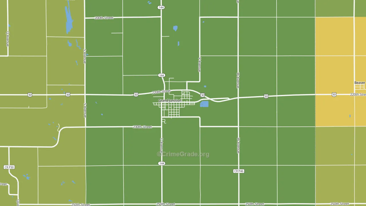 50107, IA Map of Vehicle Theft Rates