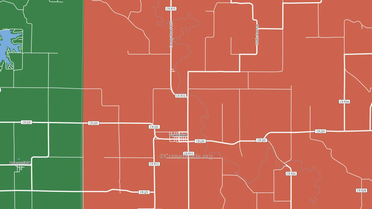 50108, IA Map of Vehicle Theft Rates