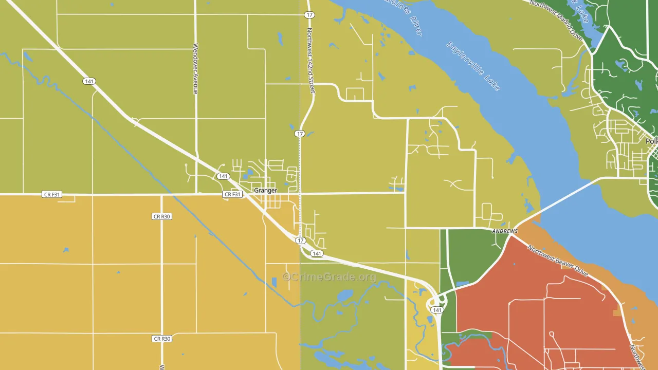 50109, IA Map of Vehicle Theft Rates