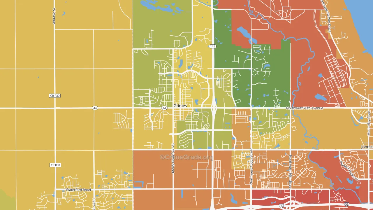 50111, IA Map of Vehicle Theft Rates