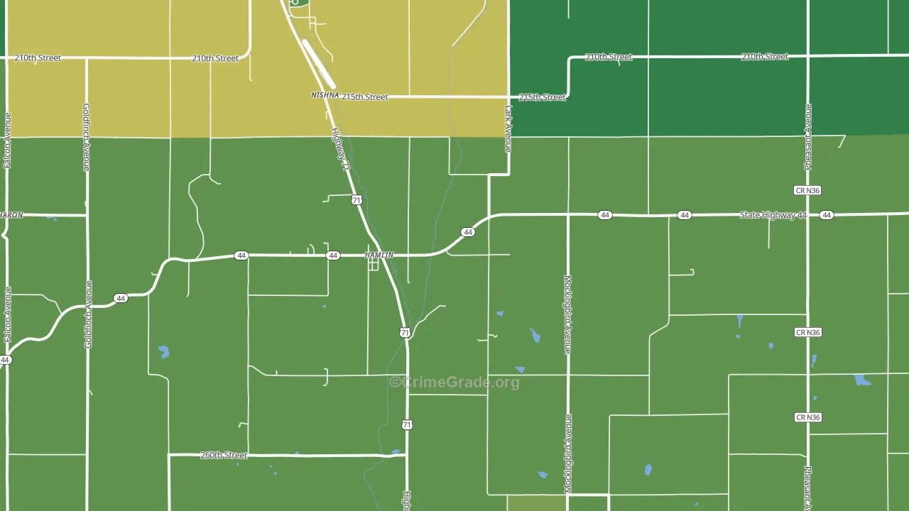 50117, IA Map of Vehicle Theft Rates