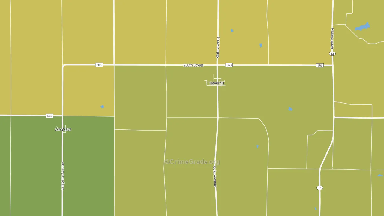 50120, IA Map of Vehicle Theft Rates