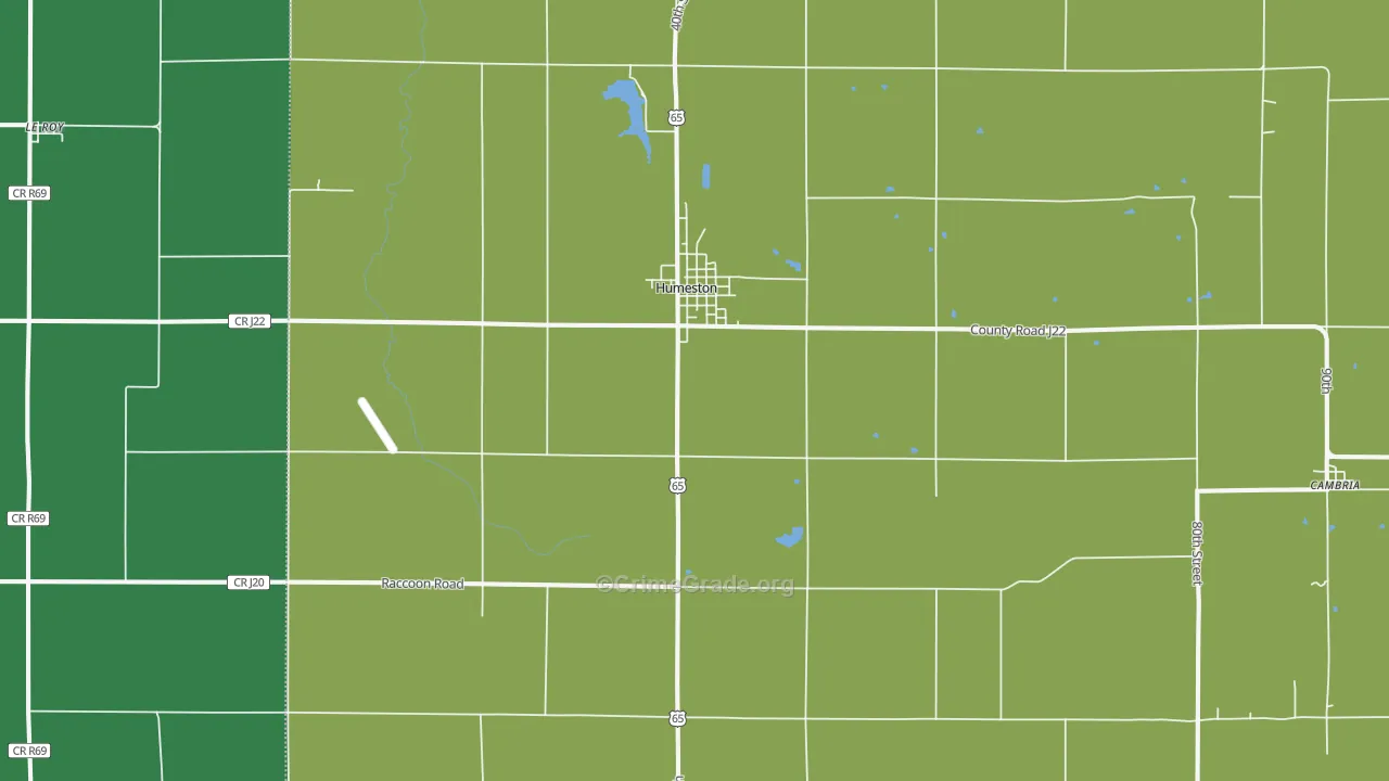 50123, IA Map of Vehicle Theft Rates