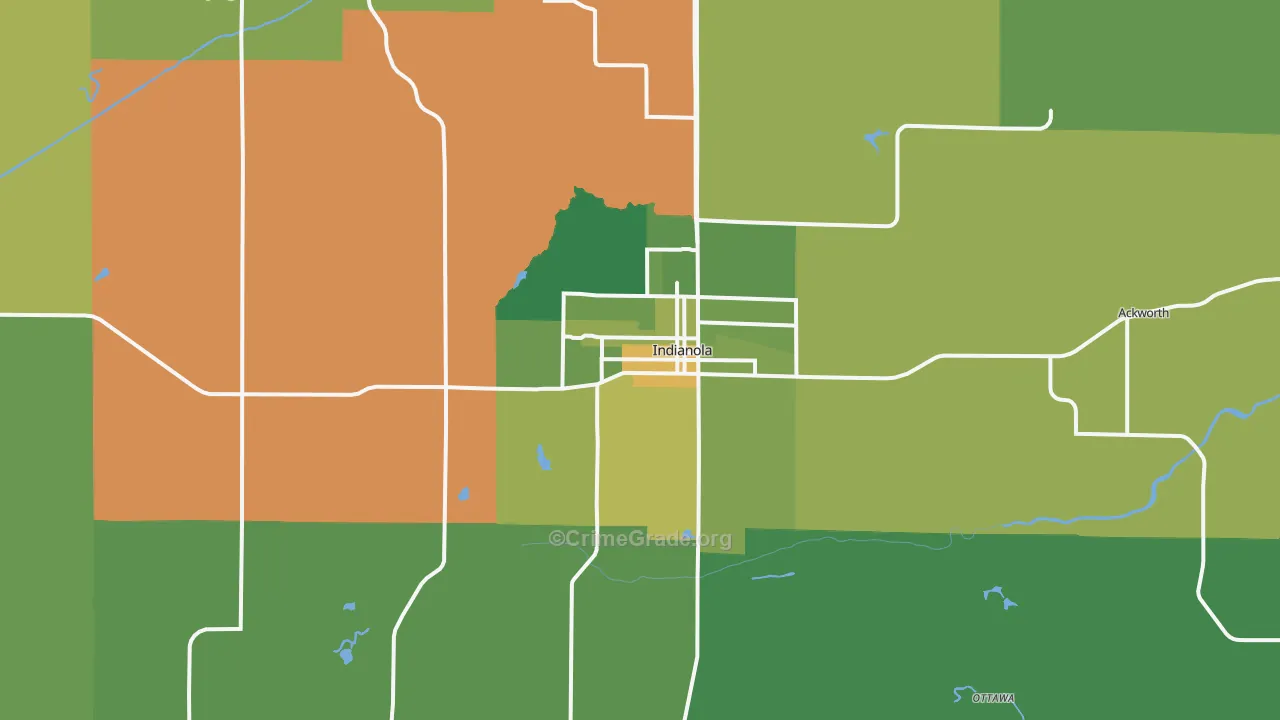 50125, IA Map of Vehicle Theft Rates