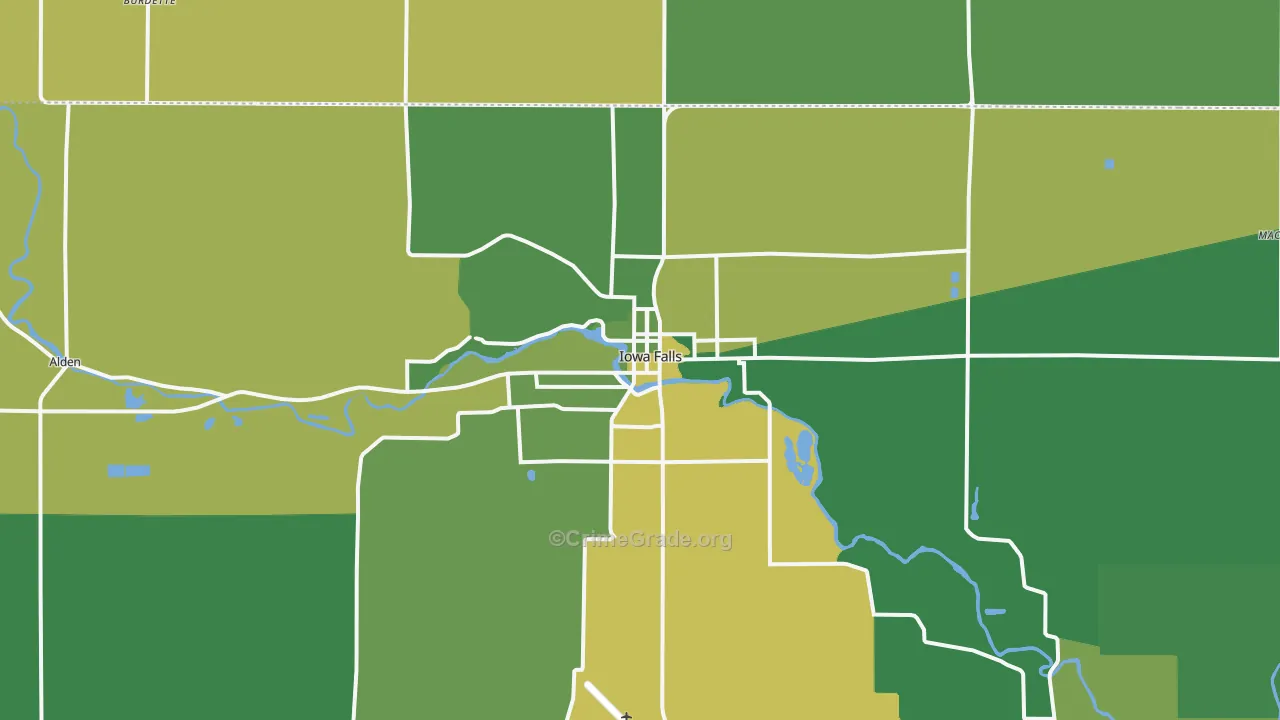 50126, IA Map of Vehicle Theft Rates