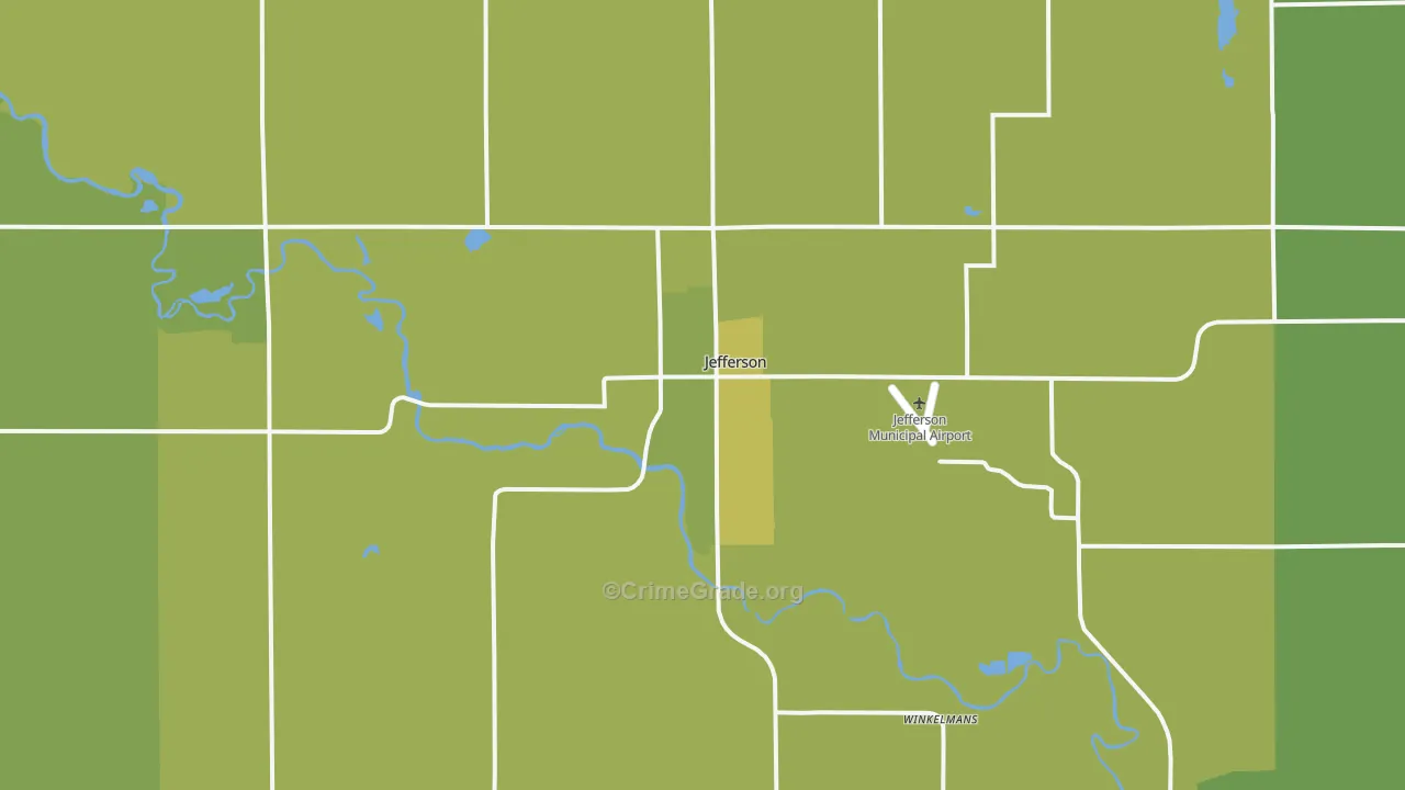50129, IA Map of Vehicle Theft Rates