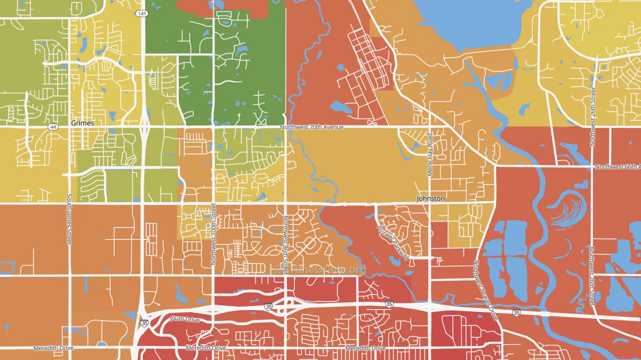 50131, IA Map of Vehicle Theft Rates