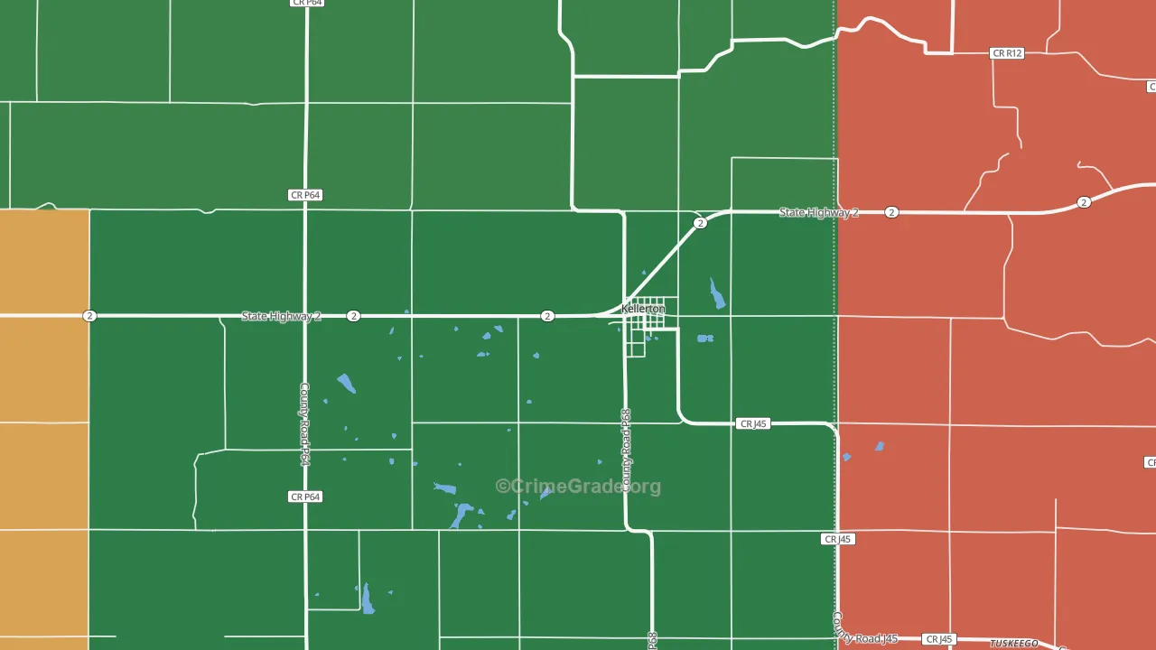 50133, IA Map of Vehicle Theft Rates
