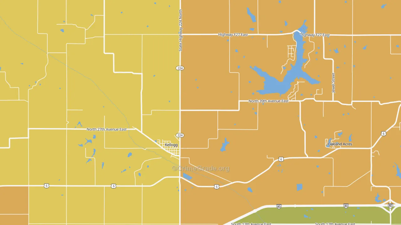 50135, IA Map of Vehicle Theft Rates
