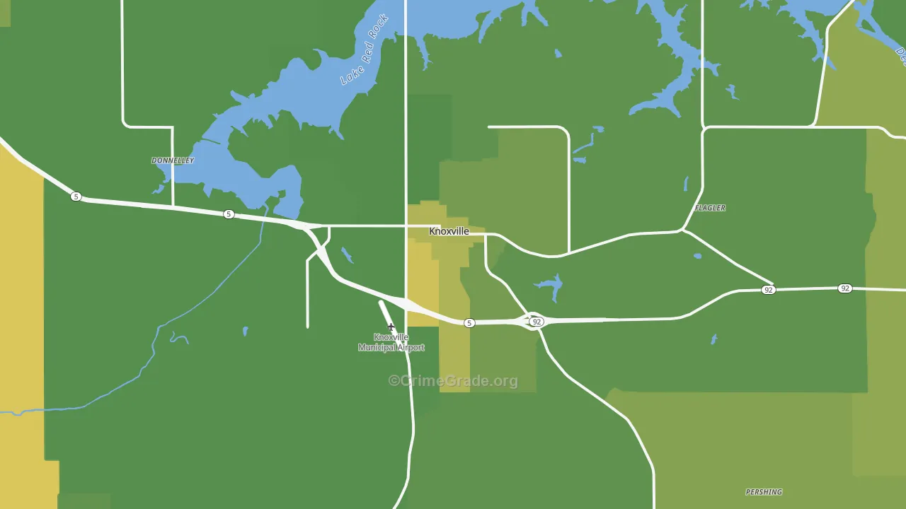 50138, IA Map of Vehicle Theft Rates