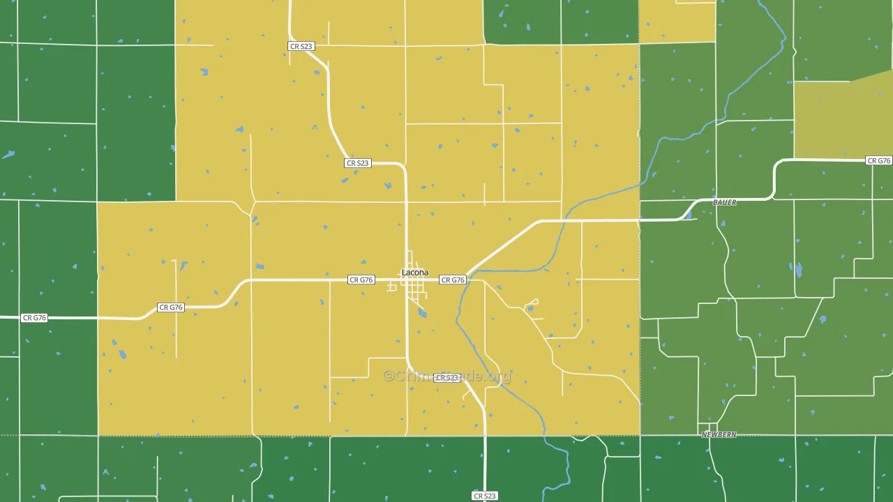 50139, IA Map of Vehicle Theft Rates
