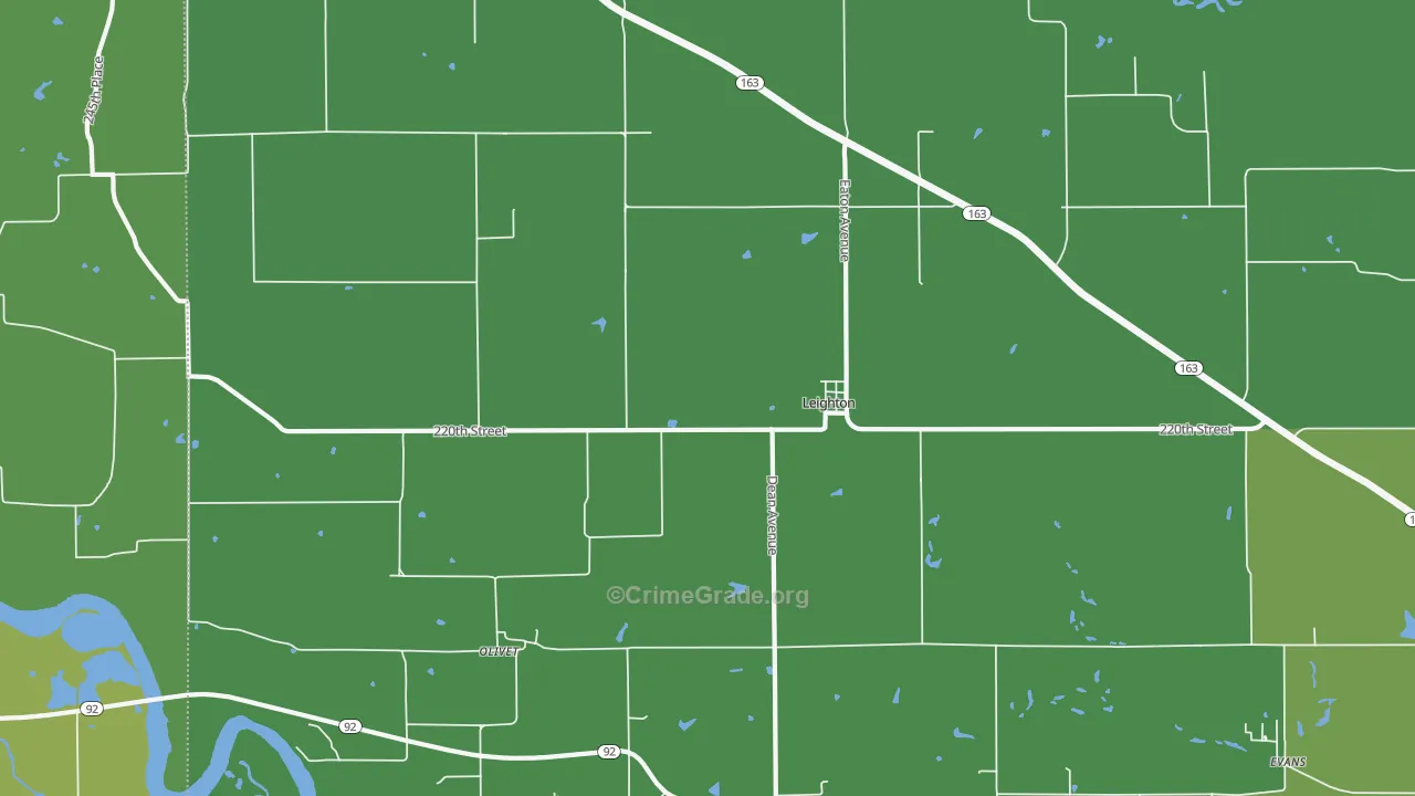 50143, IA Map of Vehicle Theft Rates