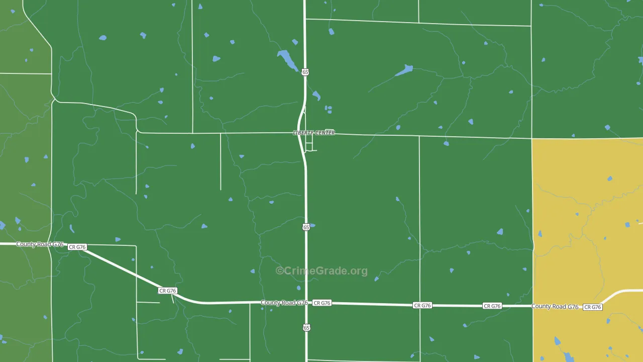50145, IA Map of Vehicle Theft Rates