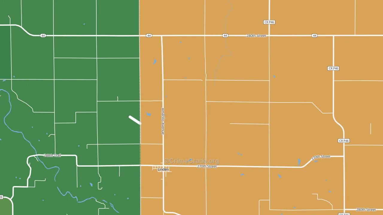 50146, IA Map of Vehicle Theft Rates