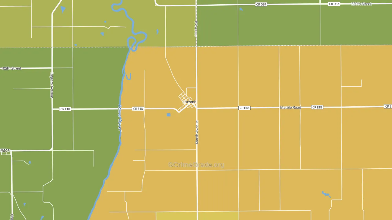 50148, IA Map of Vehicle Theft Rates