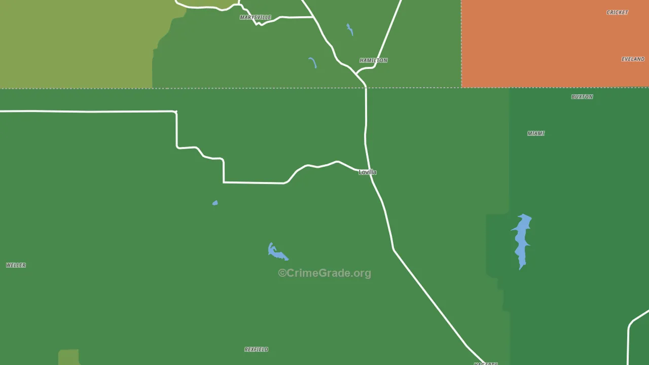 50150, IA Map of Vehicle Theft Rates