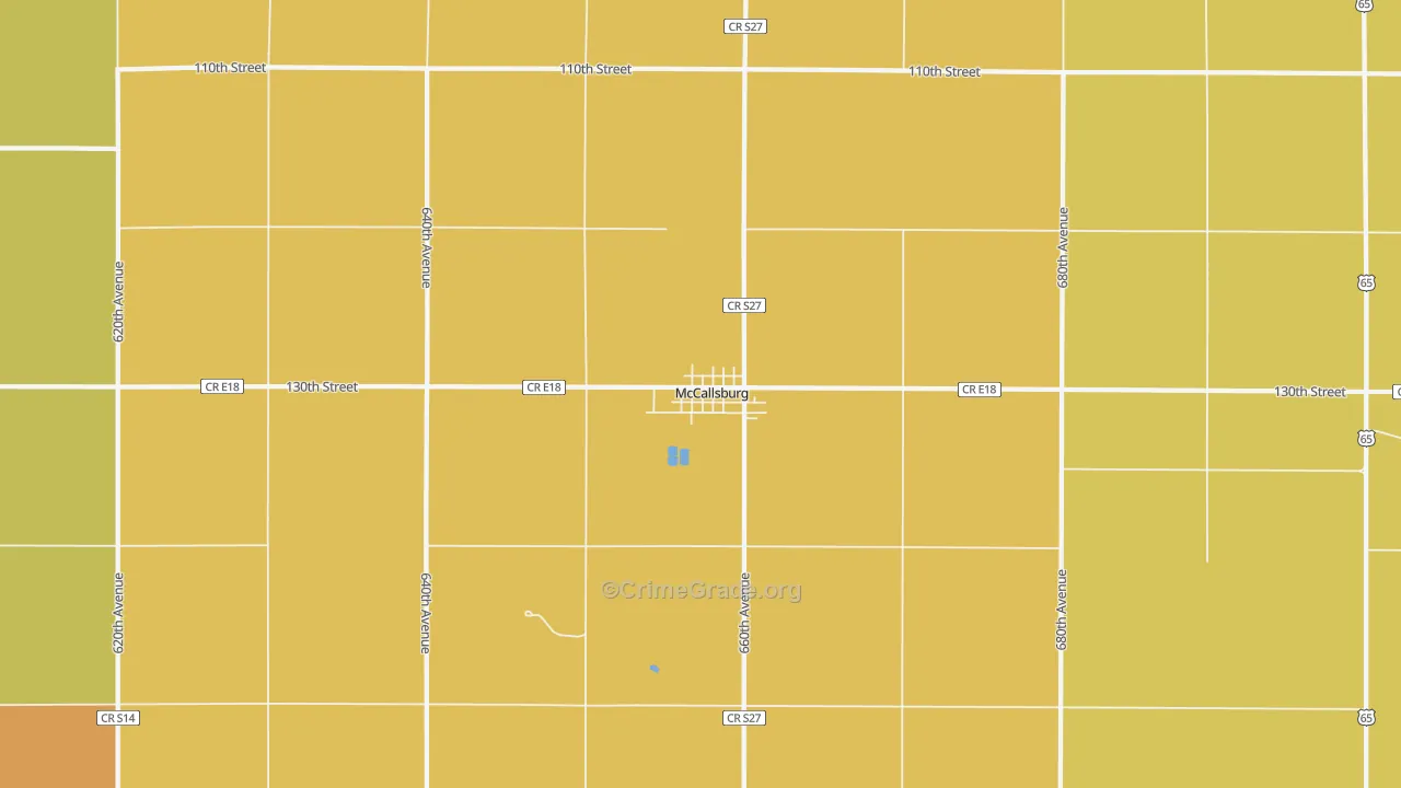 50154, IA Map of Vehicle Theft Rates