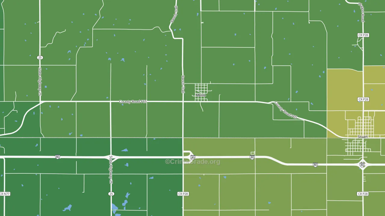 50164, IA Map of Vehicle Theft Rates