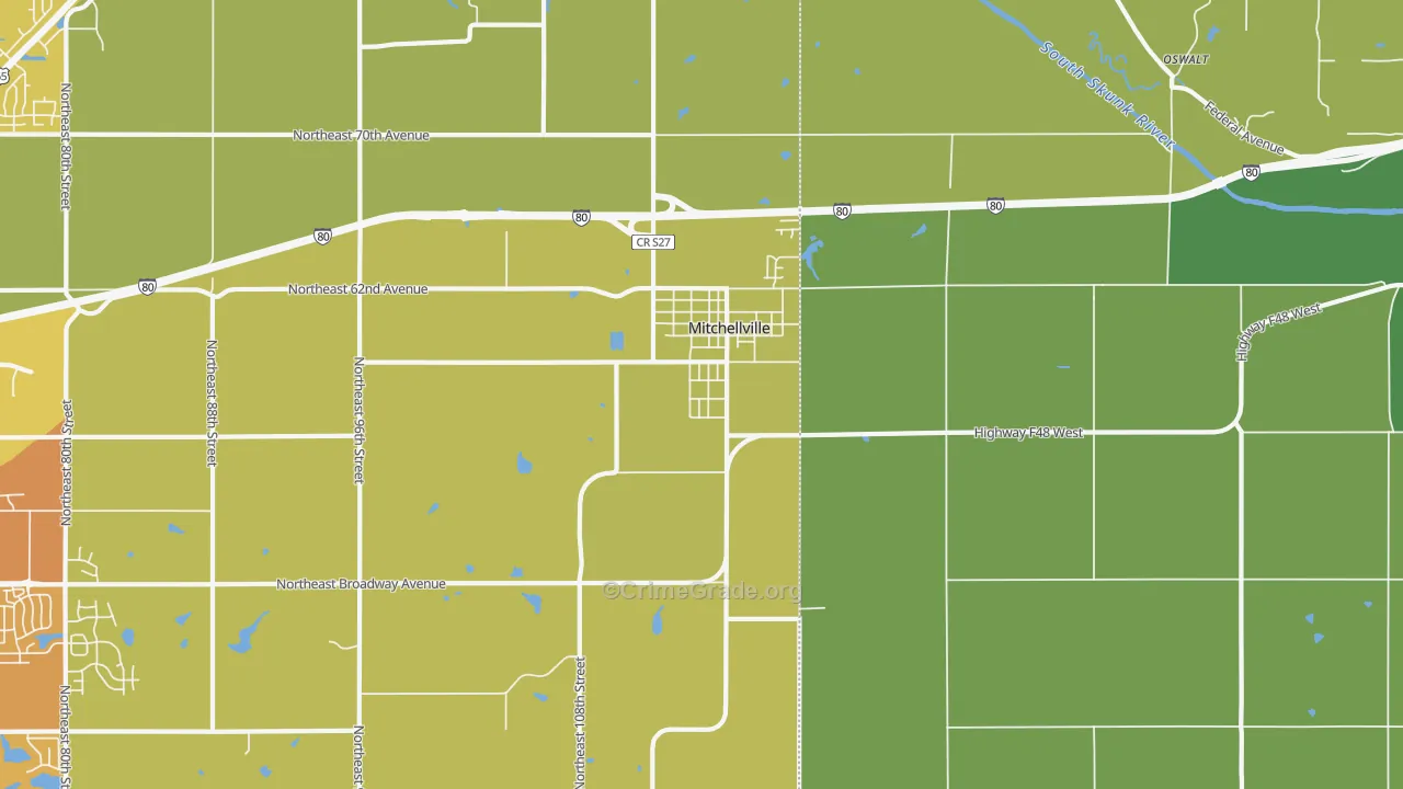 50169, IA Map of Vehicle Theft Rates
