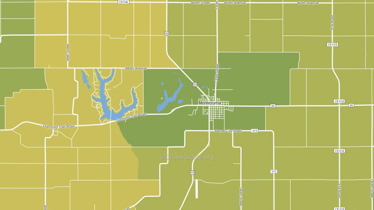 50171, IA Map of Vehicle Theft Rates