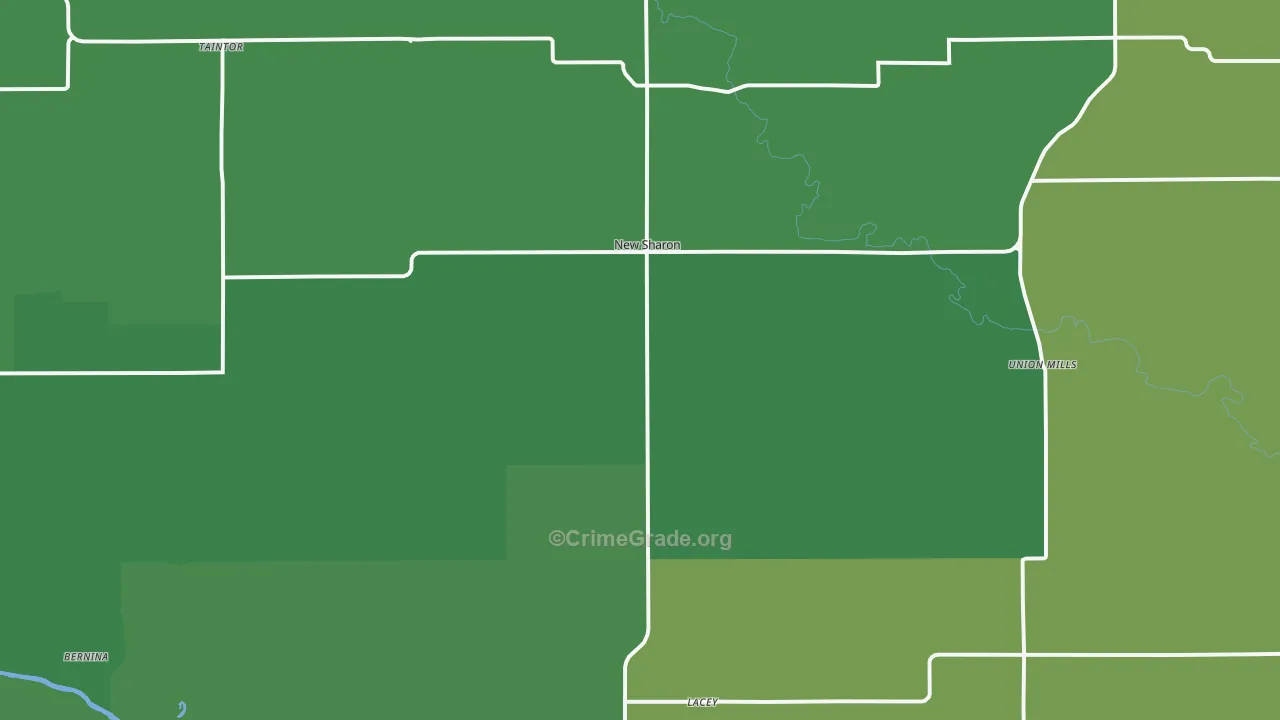 50207, IA Map of Vehicle Theft Rates