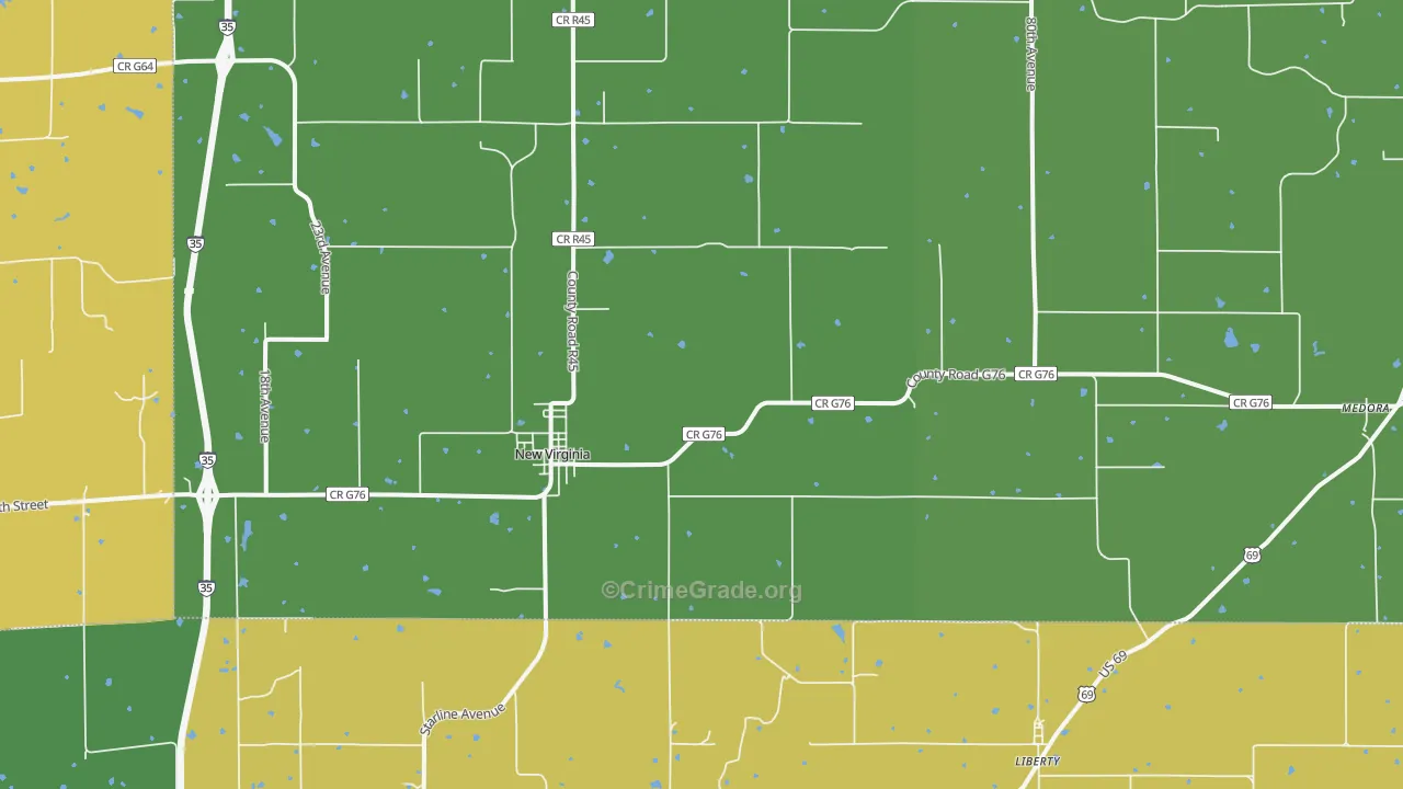 50210, IA Map of Vehicle Theft Rates