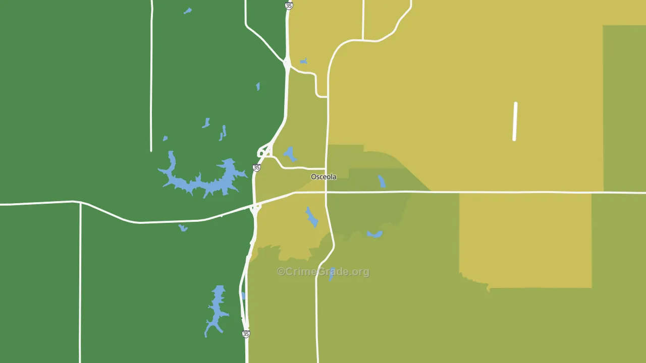 50213, IA Map of Vehicle Theft Rates