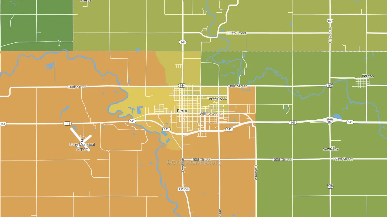 50220, IA Map of Vehicle Theft Rates