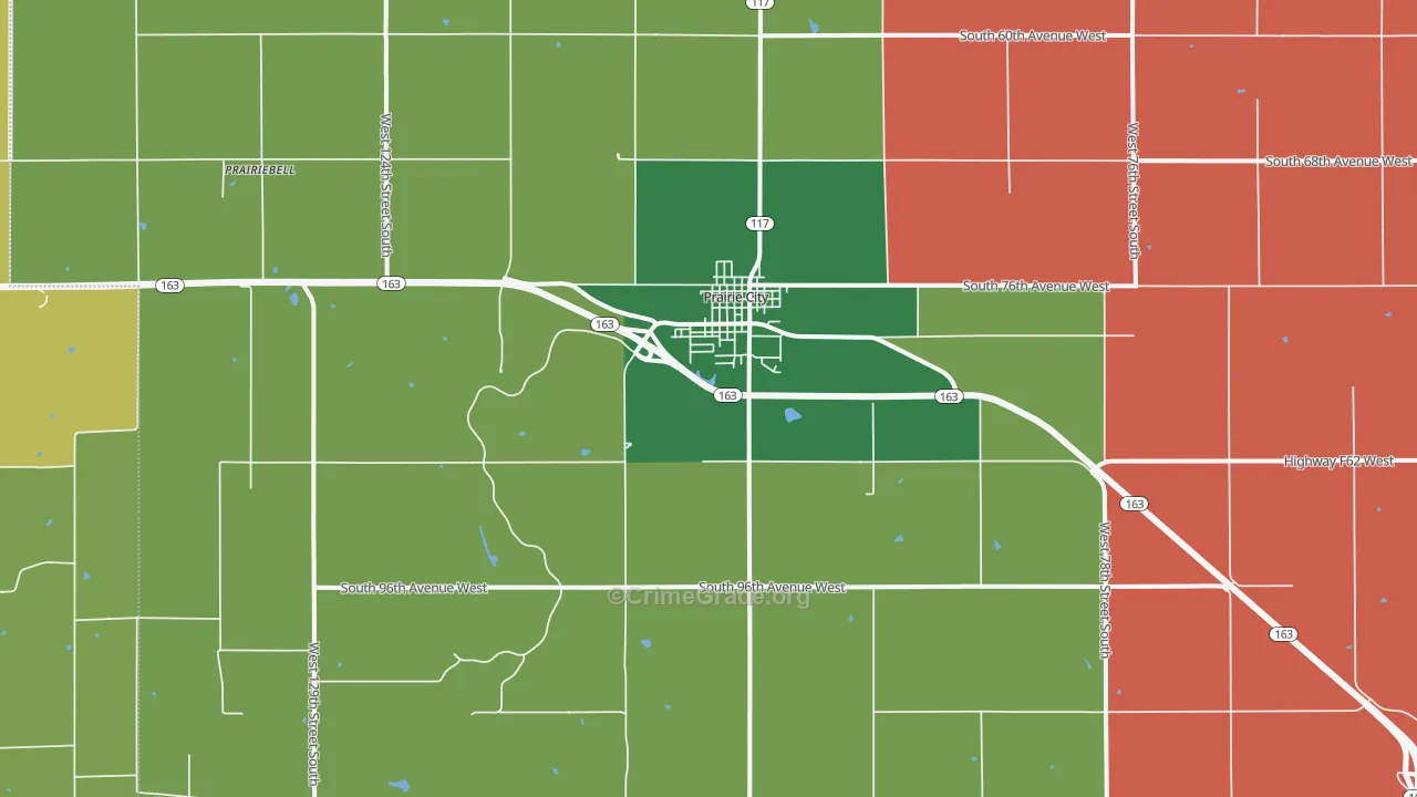 50228, IA Map of Vehicle Theft Rates