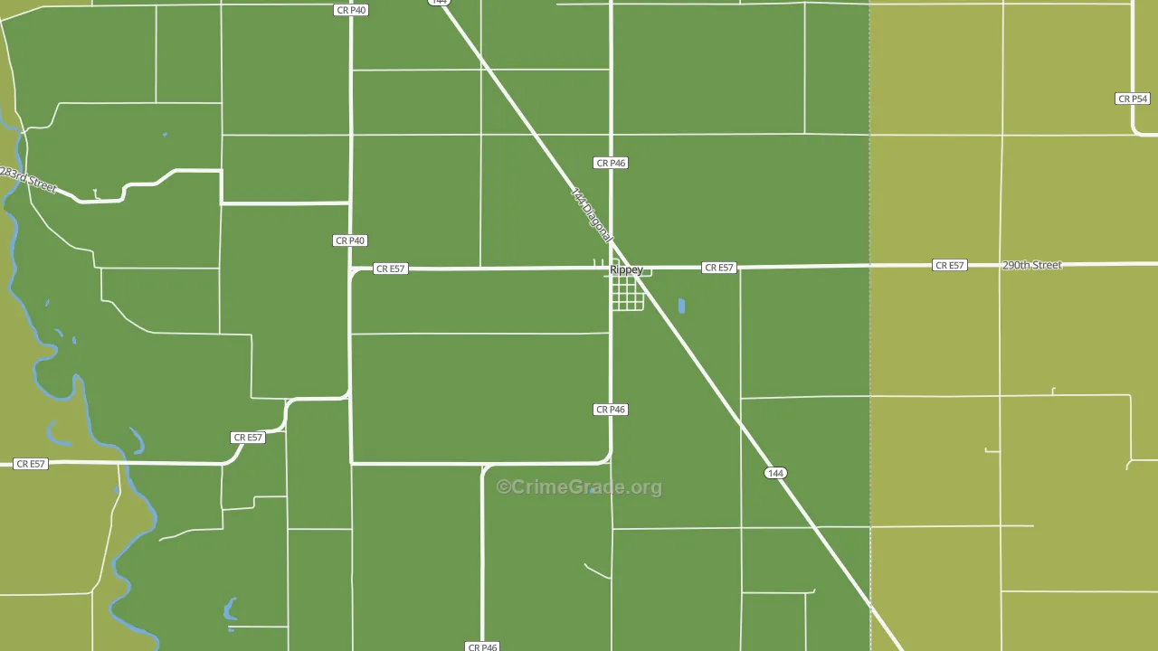 50235, IA Map of Vehicle Theft Rates