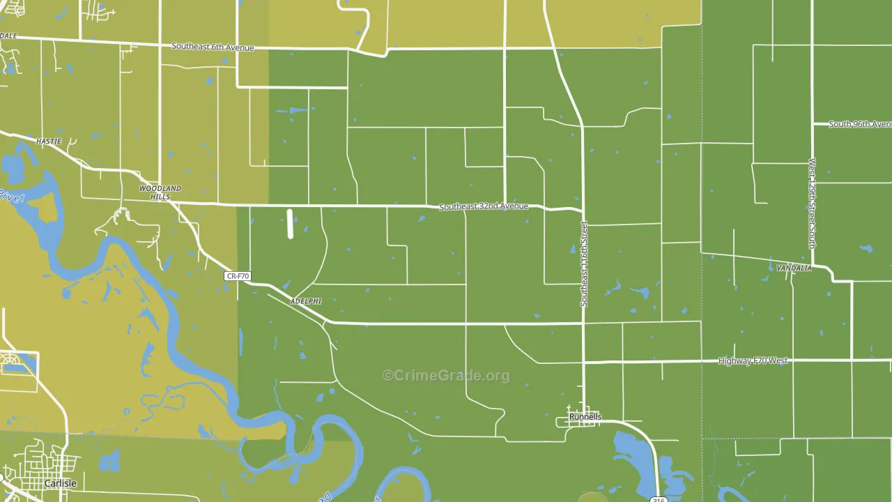 50237, IA Map of Vehicle Theft Rates