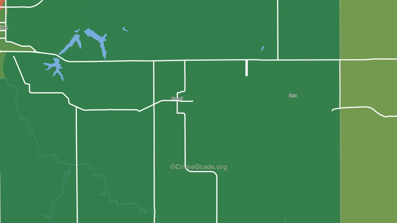 50238, IA Map of Vehicle Theft Rates