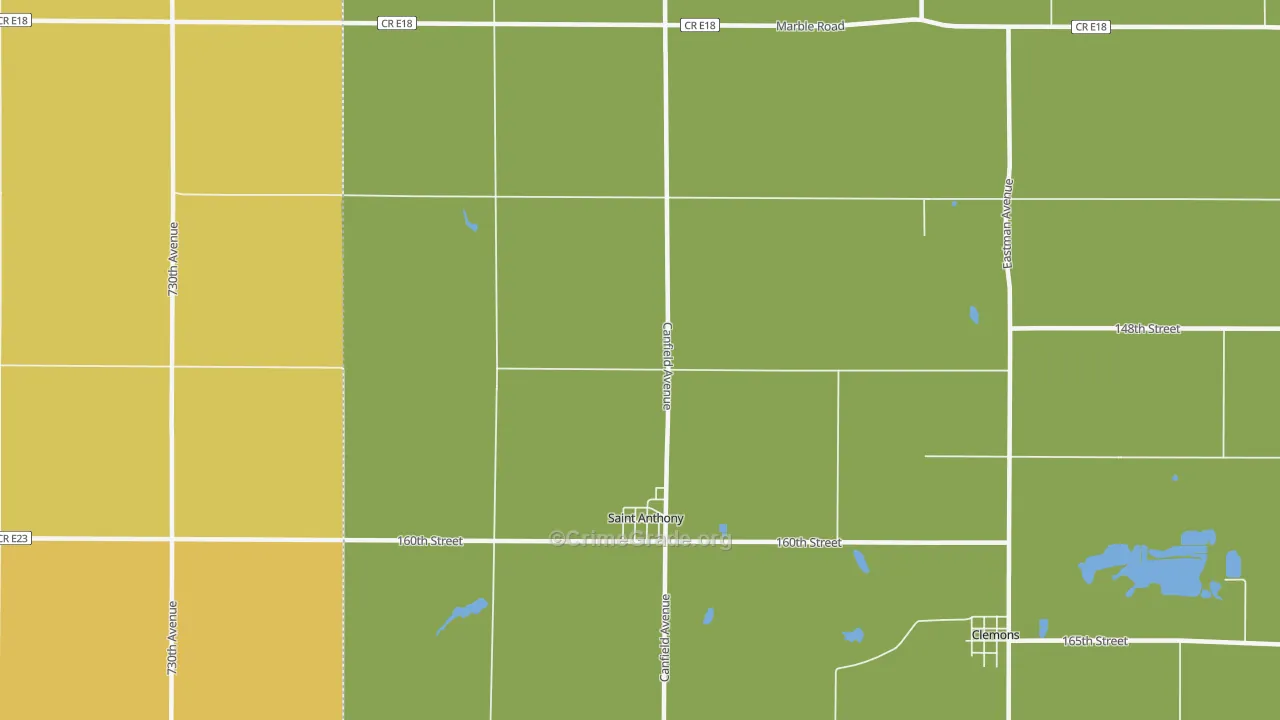 50239, IA Map of Vehicle Theft Rates
