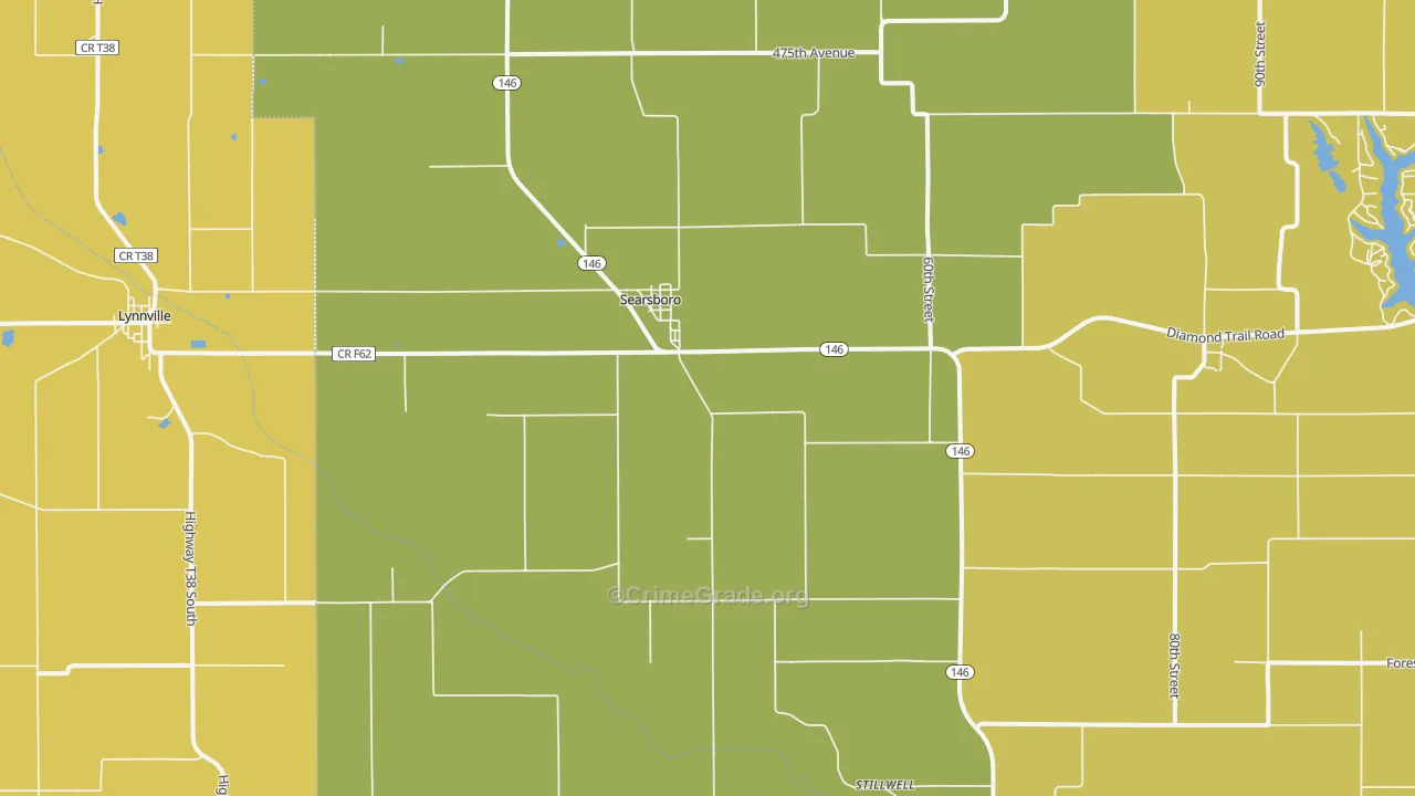 50242, IA Map of Vehicle Theft Rates