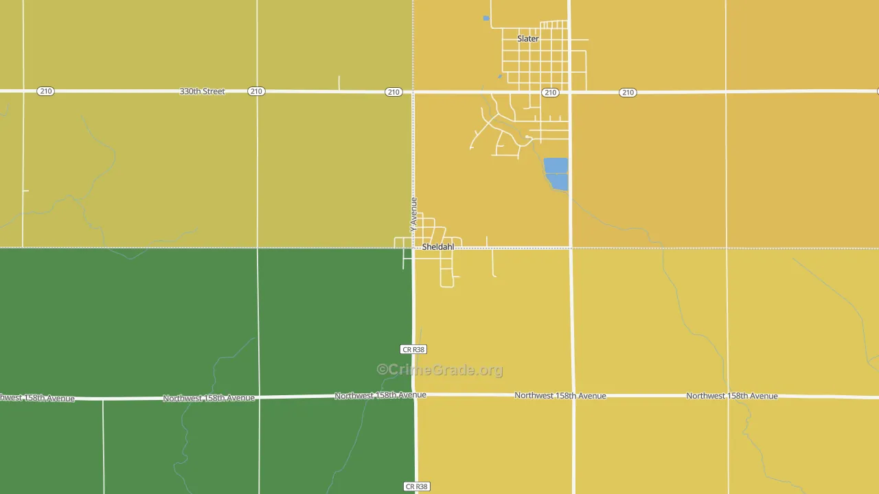 50243, IA Map of Vehicle Theft Rates