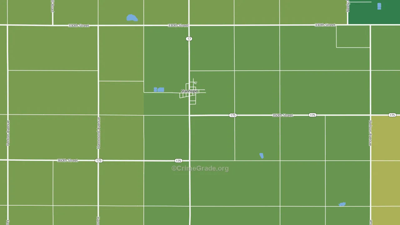 50246, IA Map of Vehicle Theft Rates