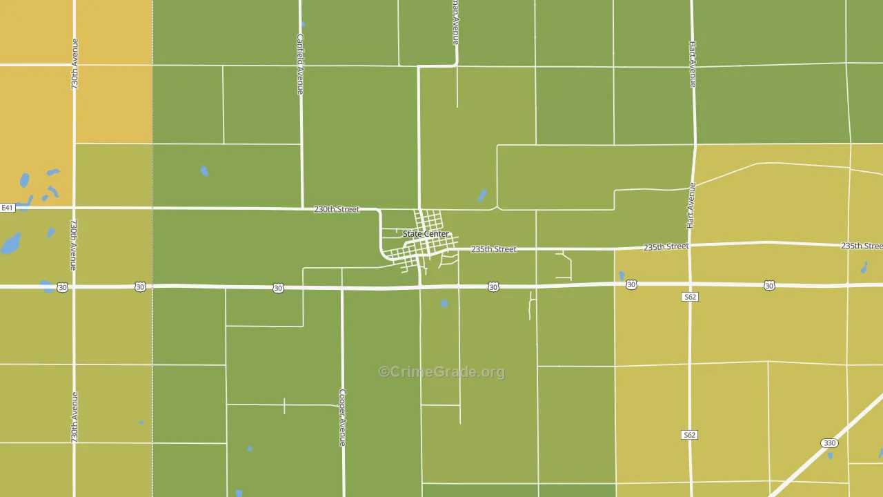 50247, IA Map of Vehicle Theft Rates