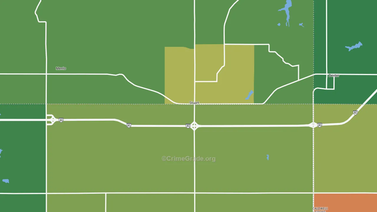50250, IA Map of Vehicle Theft Rates