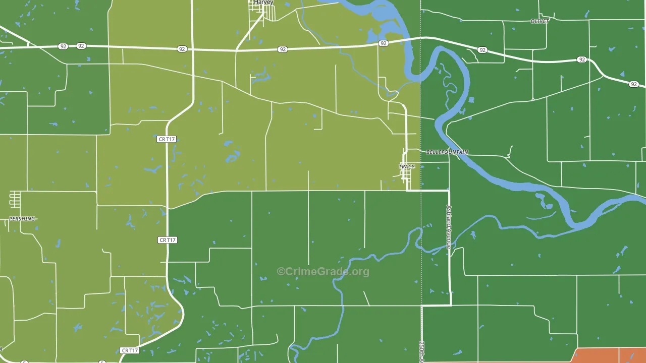 50256, IA Map of Vehicle Theft Rates