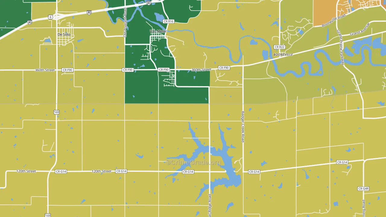 50261, IA Map of Vehicle Theft Rates