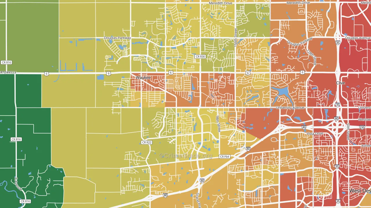 50263, IA Map of Vehicle Theft Rates